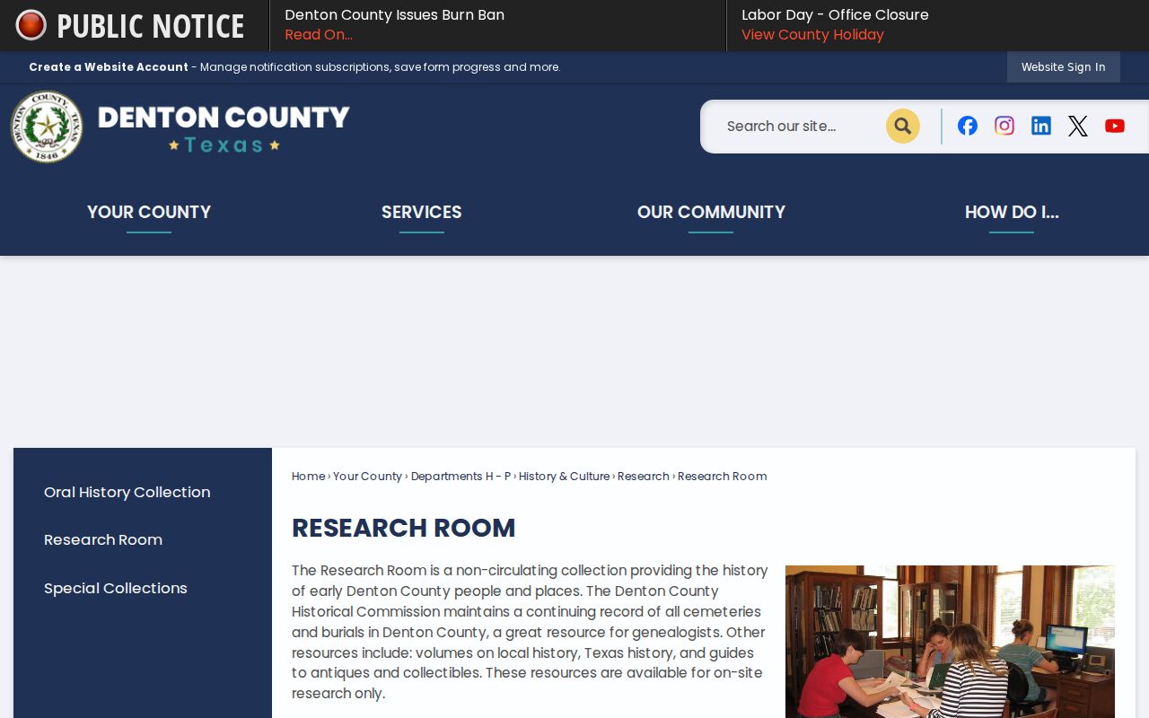 Carrollton city directory research access at the Denton County Research Room